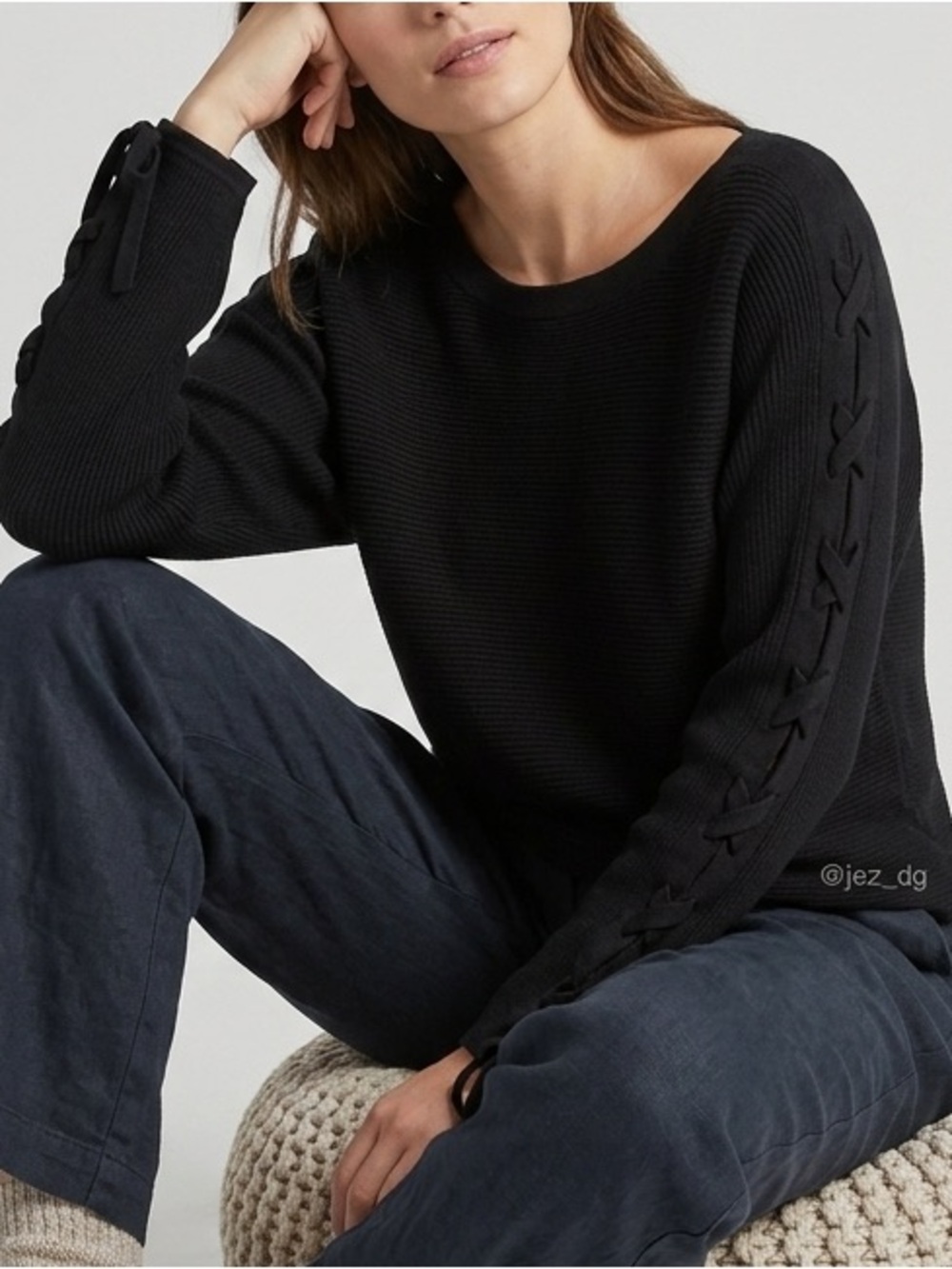J109 LORD & TAYLOR Braided Sleeves